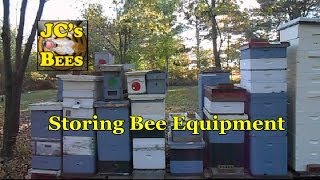 Bee Hive Winter Prep. 5 Of 6 Storing Bee Equipment
