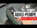 Auch unterwegs : digitale Akku Fahrrad Luftpumpe von Bosch bis 10 Bar Luftdruck