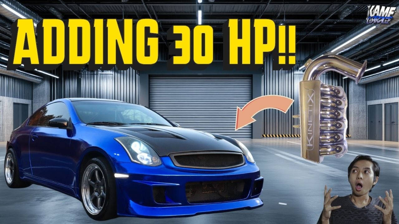 Установка впускного коллектора Kinetix Velocity на мой купе G35!