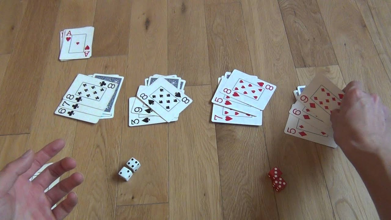 polish poker card game with dice