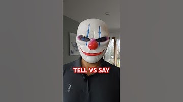 A common MISTAKE - the difference between tell and say in English #learnenglish #comedy