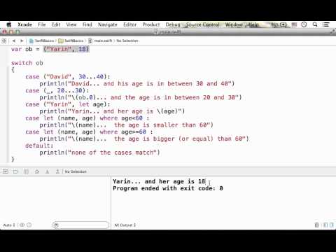 The switch Statement where Clause