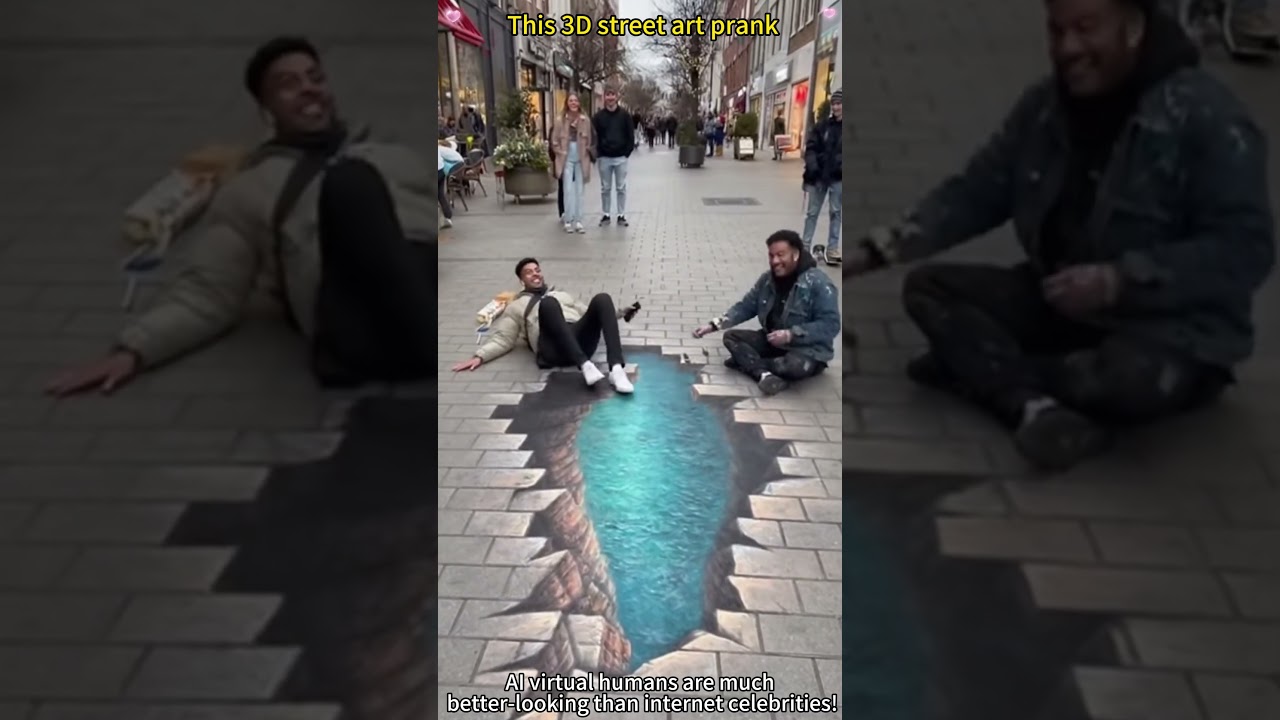 This 3D street art pranked EVERYONE