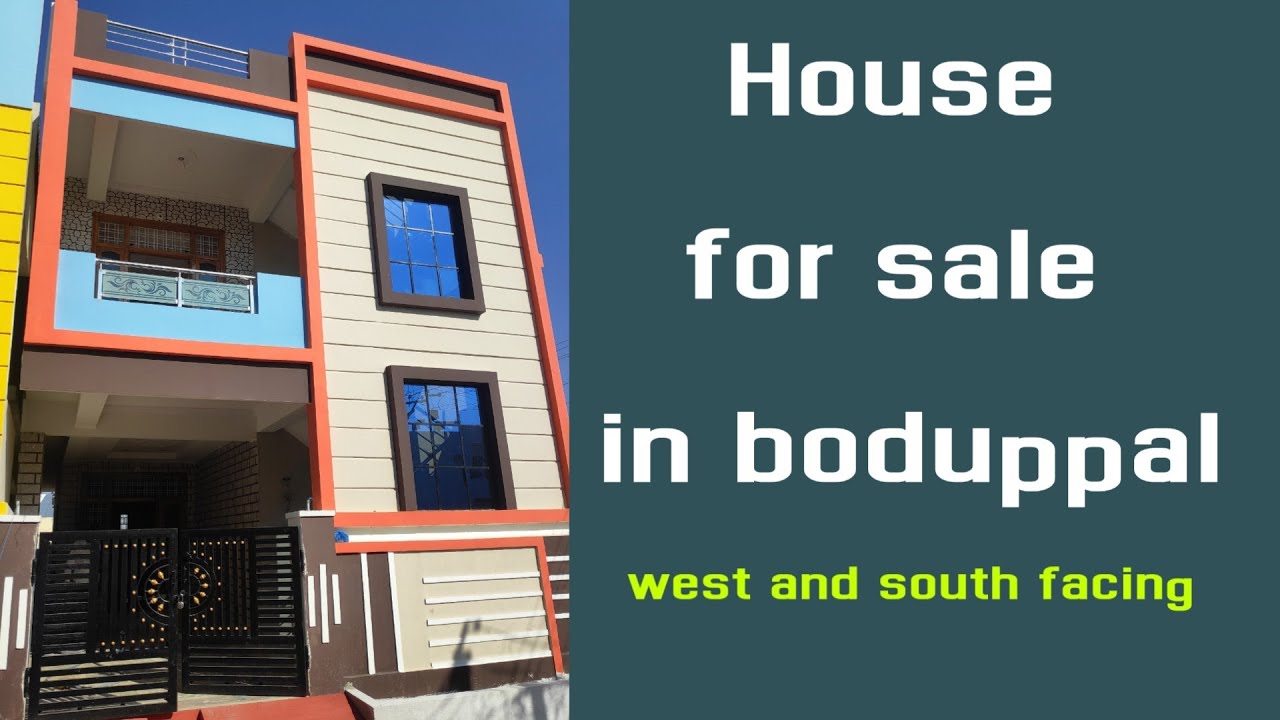 House for sale in boduppal 125 Sq yards G+1 West & South facing