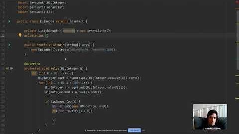 E04 Quadratic Sieve running on Java -  Dixon Method - Part 1
