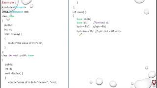 2. Pointer To Derived Class