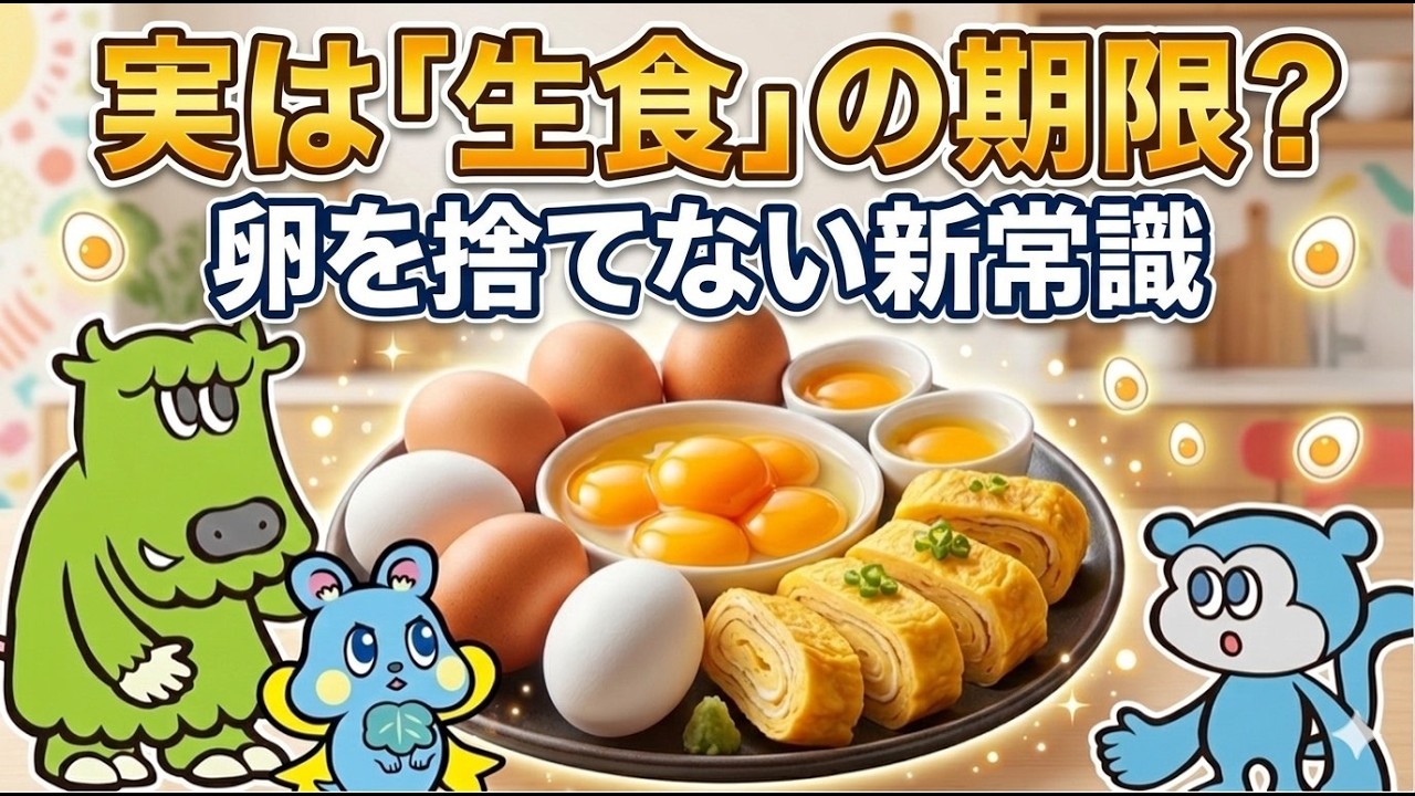 卵の賞味期限は嘘？1個も無駄にしない究極の保存術【ほぼ1分で学ぶ フードロス】