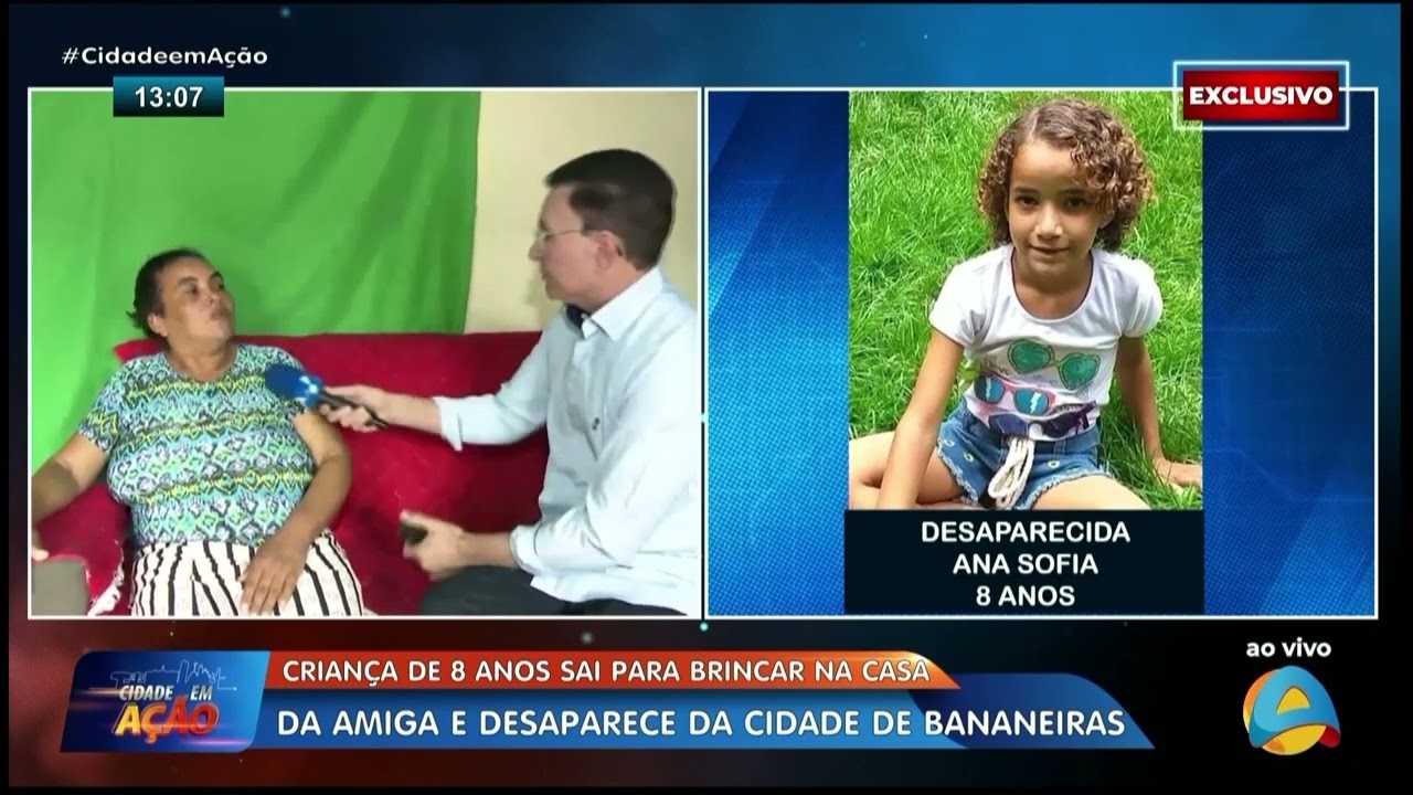Cidade em Ação - Caso Ana Sofia Polícia realiza buscas em casa de vizinho da menina desaparecida