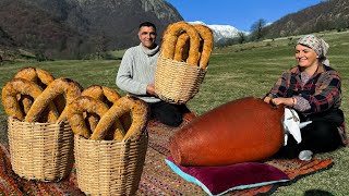 Bread Made With Love In A Mountain Village Is Incomparable! Crispy And Delicious