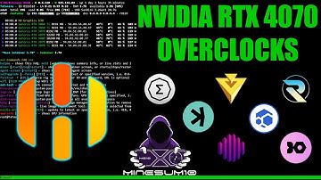 Overclocks RTX 4070 - More hashrate & efficiency than hashrate.no