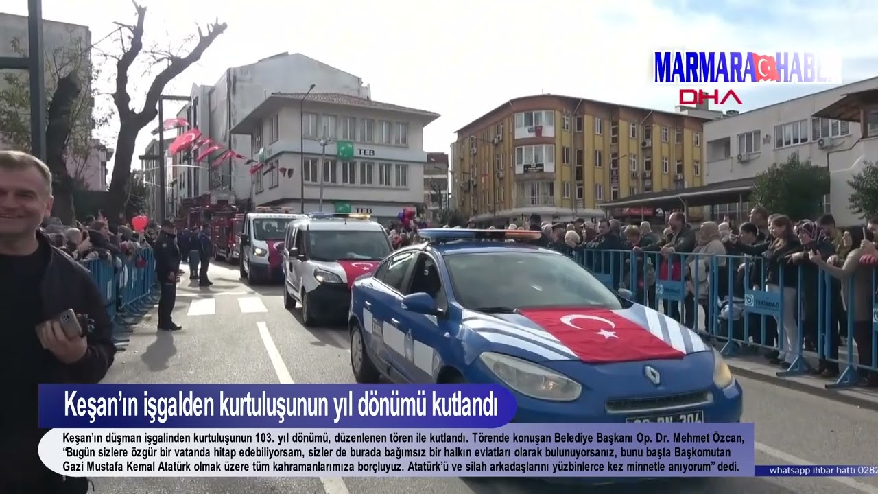 Keşan’ın işgalden kurtuluşunun yıl dönümü kutlandı