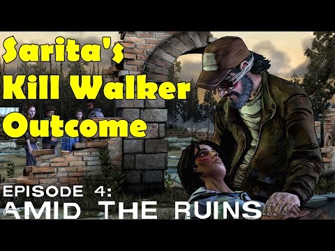 The Walking Dead Sarita Outcome Kill Walker Do not cut off the arm hand Season 2 Episode 4