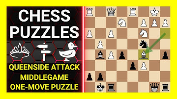 Chess Puzzles to Practice. Themes: Queenside attack, Middlegame, One-move puzzle. Learn