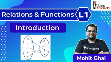 JEE Maths: Relations and Functions L1 | Introduction | Mathemagicians | Mohit Ghai