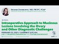 Intraoperative Approach to Mucinous Lesions Involving the Ovary - Dr. Djordjevic (Sunnybrook)