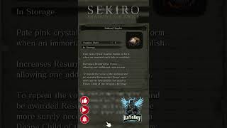 Sakura Droplet - Item Description. #sekiro #sekiroshadowsdietwice #sekirolore