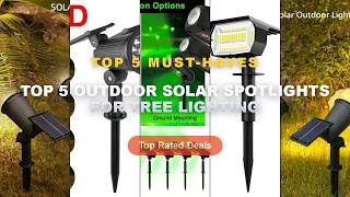 Why Everyone Is Buying Top 5 Outdoor Solar Spotlights For Tree Lighting - 9 LED Solar Spot Light Out