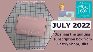 Pastry Shop Box #4 unboxing has fabric by Moda, pattern, notions, thread and a sweet bonus.