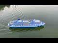 Cruise Ship RC Model Manoeuvring With Thrusters
