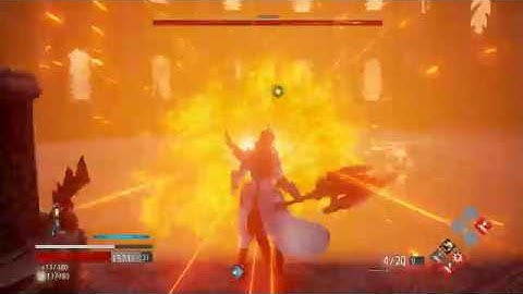 Code Vein - Blade Bearer & Cannoneer boss fight - Solo - Enhanced enemies(New game+)