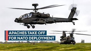 British Army&#39;s Apaches leave UK for largest Nato exercise since Cold War