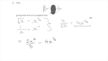 Core 1 Edexcel May 2016 Q1