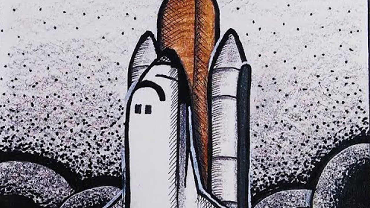 How To Draw Rocket DOODLE Art Timelapse Drawing YouTube