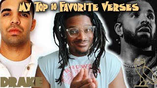 My Top 10 Favorite Drake Verses RANKED! @TheReelRapNerd