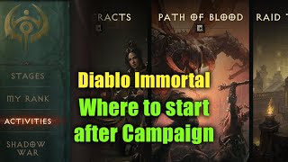 Diablo Immortal - Campaign completed, what to do now? First Steps ...