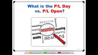 What is the P/L Day vs. P/L Open?