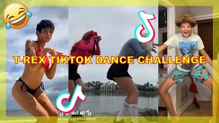 NEW! T-REX TIKTOK DANCE CHALLENGE | FUNNIEST DOLPHIN DANCE TIKTOK COMPILATION