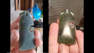 How I Do a Final Polish on a Pounamu Toki