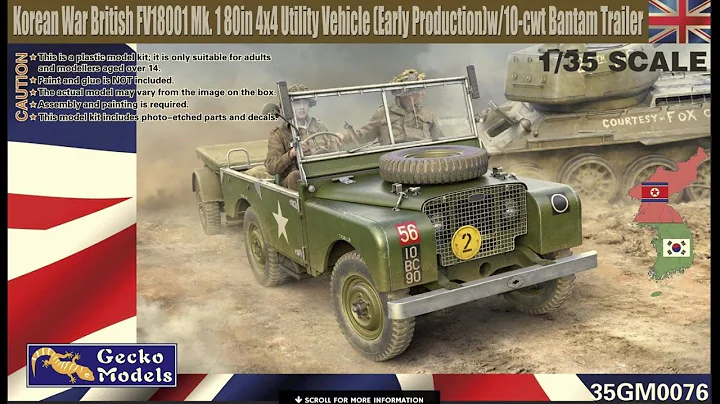 BRAND NEW Gecko Model 1/35 FV18001 Mk.I (Lond Raver) with Trailer