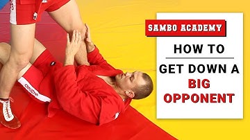 How to get someone down by using sambo Achilles lock