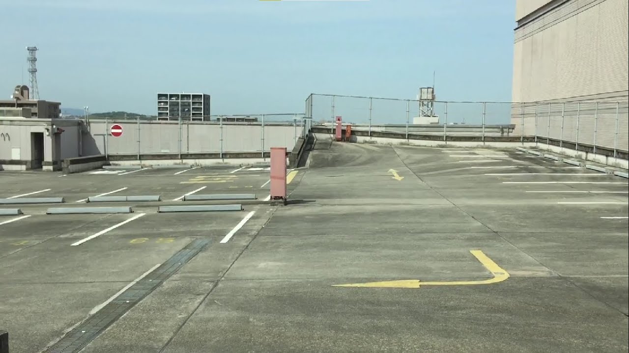 【三重県 四日市市】トナリエ四日市 立体駐車場屋上に駐めてみた！（車載動画／入庫～出庫）Parking lot Tonarie Yokkaichi Japan Mie