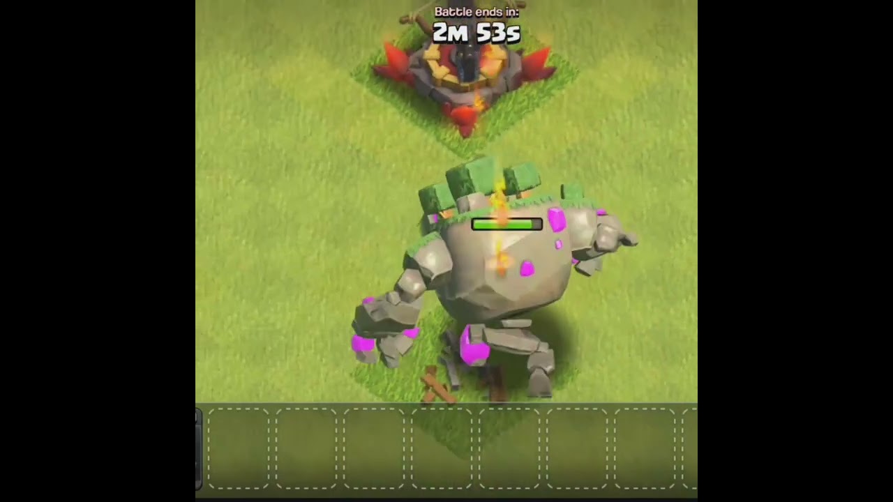 Mountain golem vs  All level xbow 