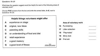 Listening test 1 Cambridge 18 Academic IELTS. #listeningtest1 #cambridgelistening