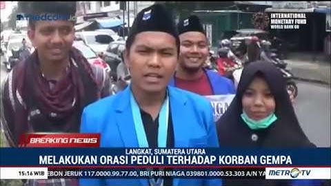 Cara Belasungkawa Mahasiswa & Jurnalis Binjai Untuk Korban Gempa Sulteng