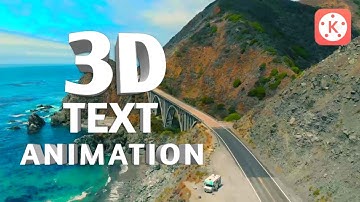3D Motion Tracking Intro & 3D Text Animation in kinemaster - kinemaster Tutorial2021- koushik Bhunia