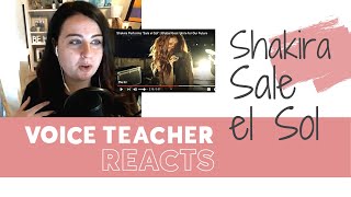 Voice Teacher Reacts Shakira Sings Sale El Sol For