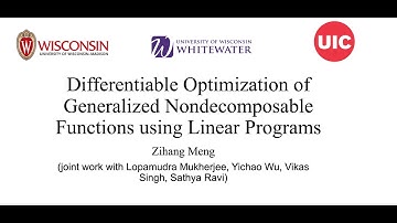 NeurIPS 2021:Differentiable Optimization of Generalized Nondecomposable Functions w/ Linear Programs