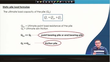 Lecture 41: Pile Foundation : Under Compressive Load I