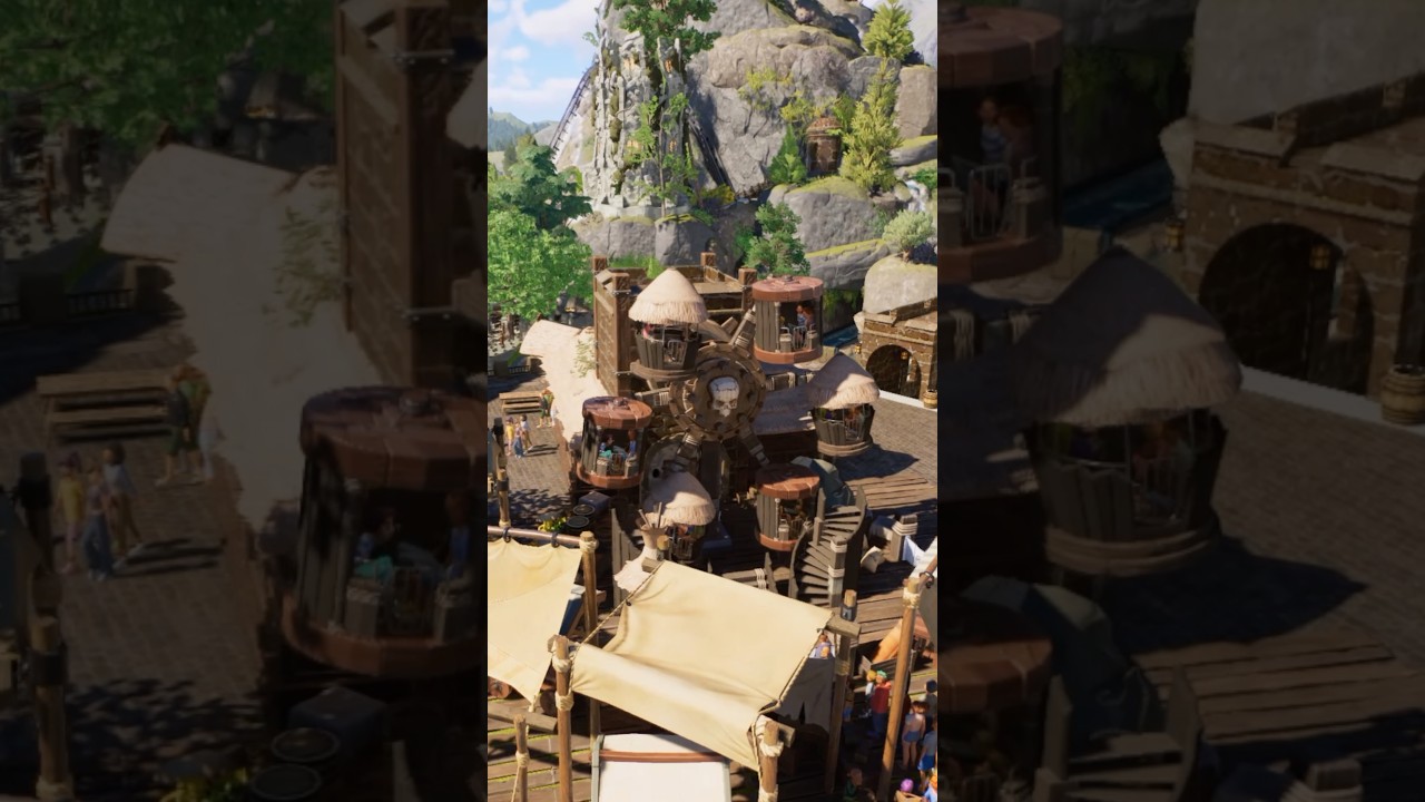 The Forgotten Empire Tiny Eye Ride Skin 🏴‍☠️🎡 #planetcoaster2 #flatride #simulationgame