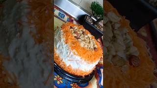 Torta de zanahoria, yogurt griego y frutos secos
