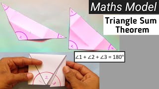 Maths Model || Triangle Sum Theorem | maths project