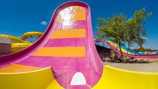 Mt. Olympus Wisconsin Dells - Atlantis Boomerango | Halfpipe Waterslide Onride POV