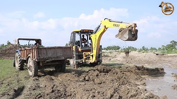 New Mahindra Backhoe Loader vx Loading Soil in Tractor - Mahindra Earth Master Working Video