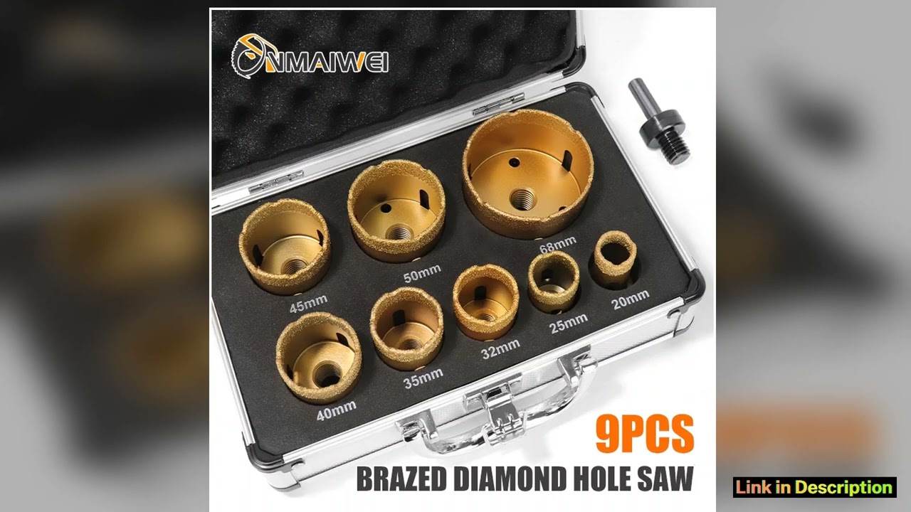 M14 Diamond Core Bit Set For Stone Granite Glass Marble Angle Grinder Bit Porcelain Tiles Crowns