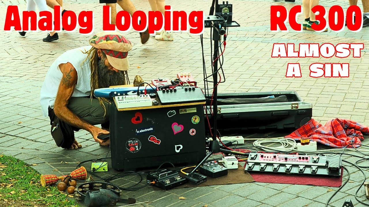 Analog Looping, Boss RC300 Loop station. Almost a Sin outside Victoria&Alfred Hotel, V&A Waterfront