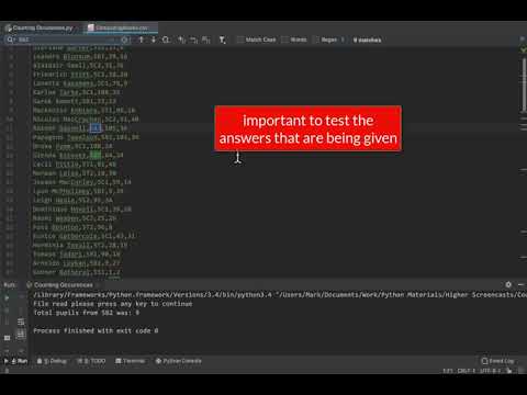 Counting Occurrences Standard Algorithm